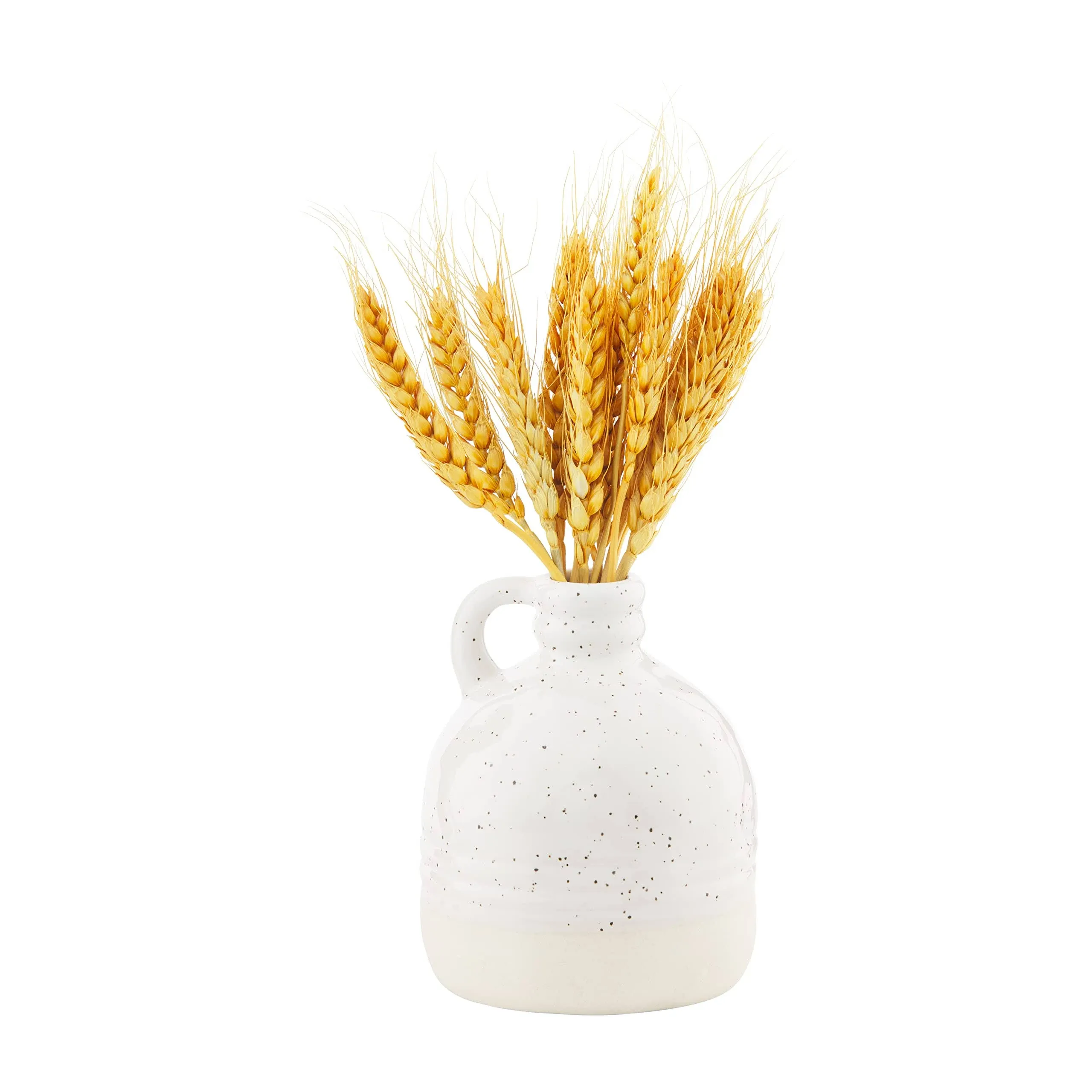 Mud Pie Preserved Wheat in Vase, Mustard