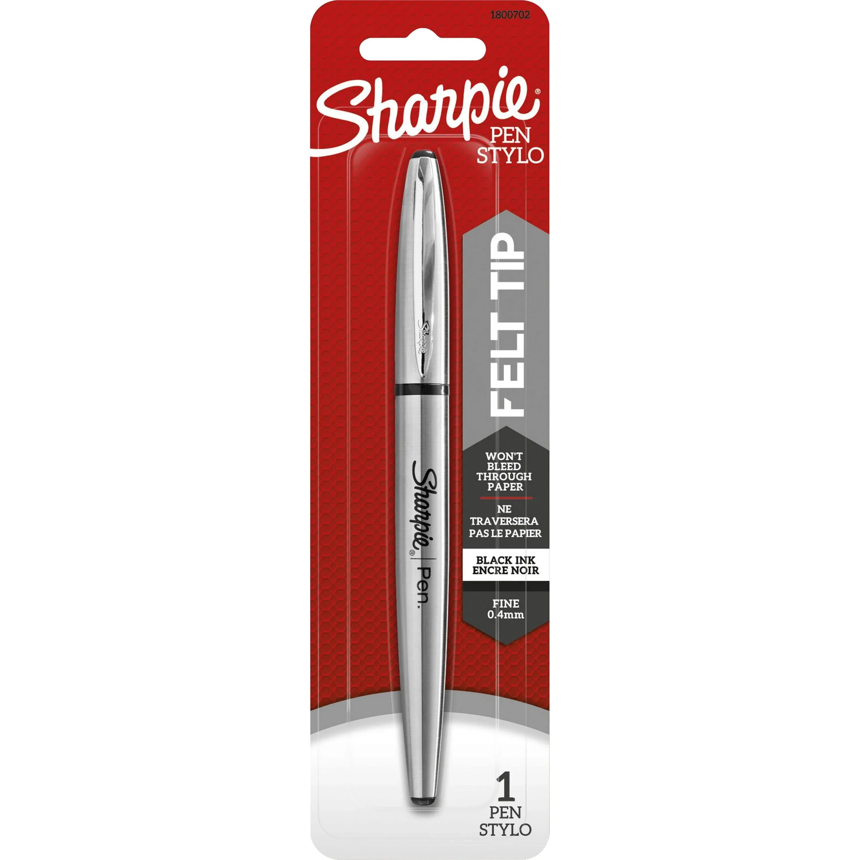 Sharpie Stainless Steel Pen, Fine Point - Black