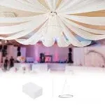 Ceiling Drapes for Weddings 5ftx10ft White Ceiling Curtains with Ceiling...