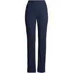 Lands' End Women's Tall Sport Knit High Rise Elastic Waist Pull On Pants - Large Tall - Radiant Navy