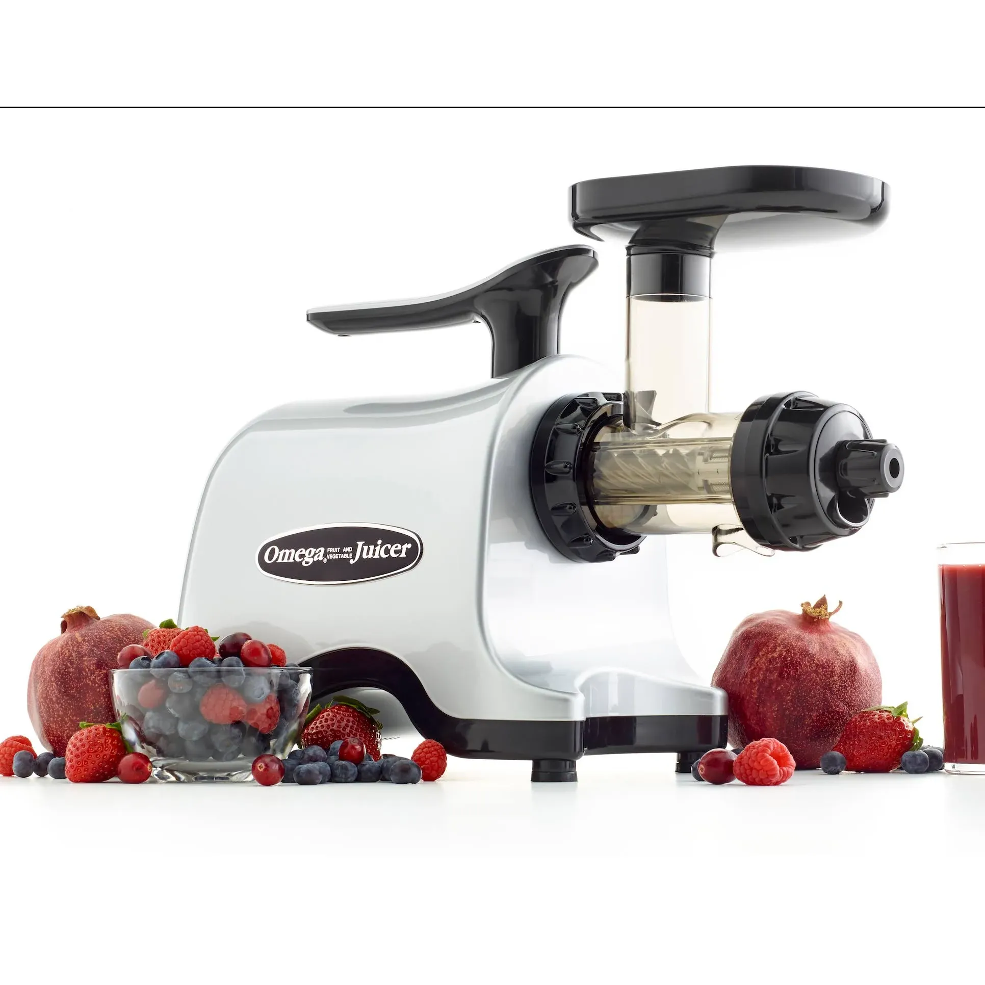 Omega TWN30S Twin Masticating Juicer Makes Continuous Fresh Fruit Silver