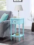 French Country Khloe 1-Drawer Accent Table with Shelf