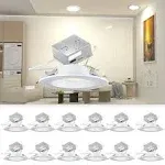 12 Pack Led Recessed Lighting 6 Inch Cri90 3000k/4000k/50<wbr/>00k Selectable Led Can