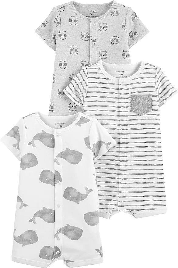 Simple Joys by Carter's Baby 3-Pack Snap-up Rompers