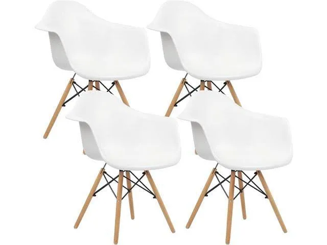 GOTMINSI Dining Chairs Set of 4,Mid-Century Modern Dining Room Chairs for Living ...