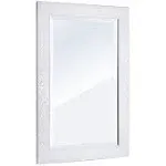 Beveled Mirror, 24x36 inch Rectangular Mirror, Wall-Mounted Decorative Mirror ...