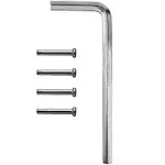 KS Hardware Spring Hinge Tension Pin Replacement Pack for Residential & Commercial Door Hinges, Includes A Door Hinge Hex Wrench | 4 Pack