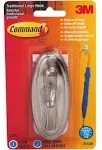 Command Traditional Hook 17053BN Large Brushed Nickel