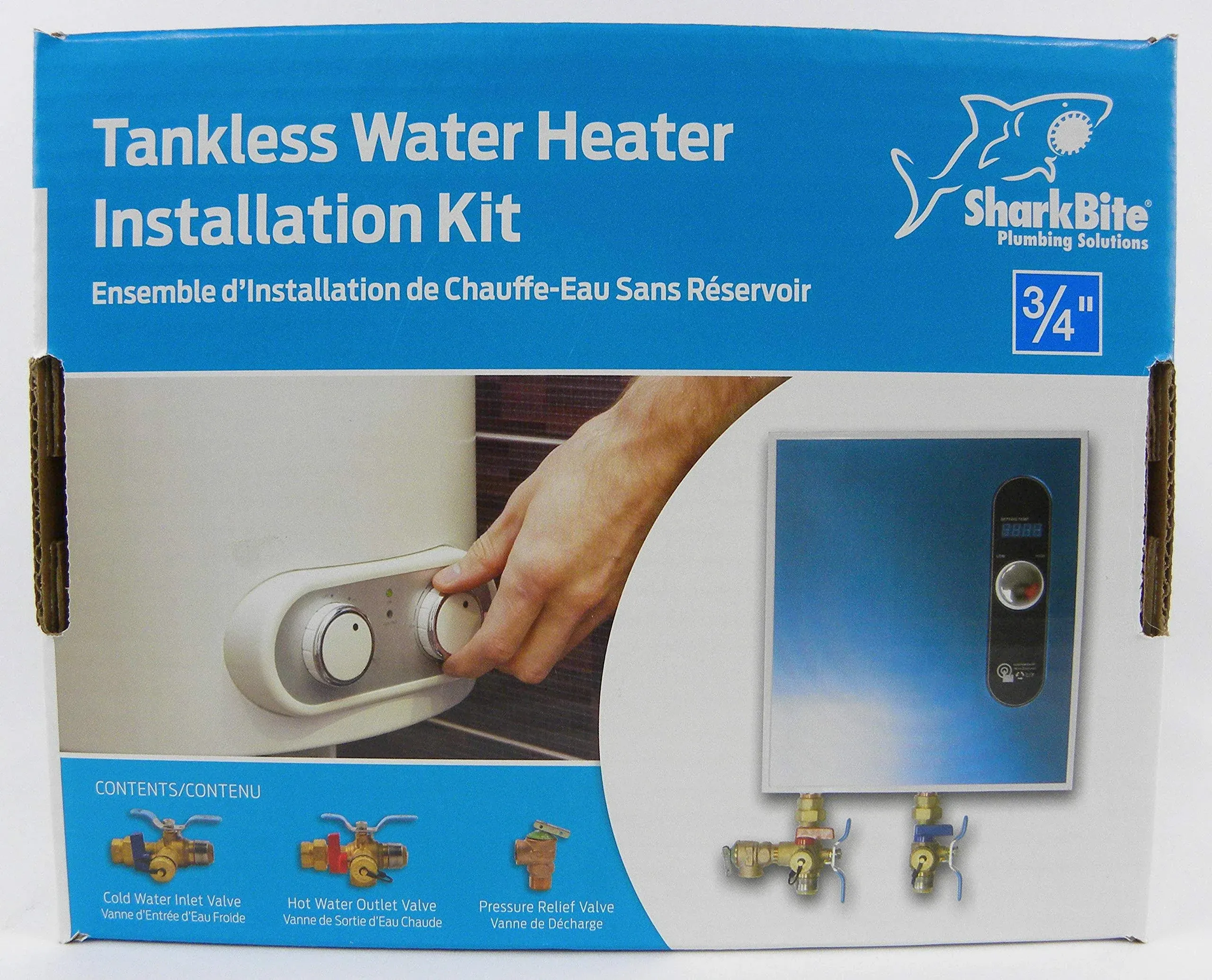 SharkBite 3/4 in. Tankless Water Heater Valves Installation Kit 25374