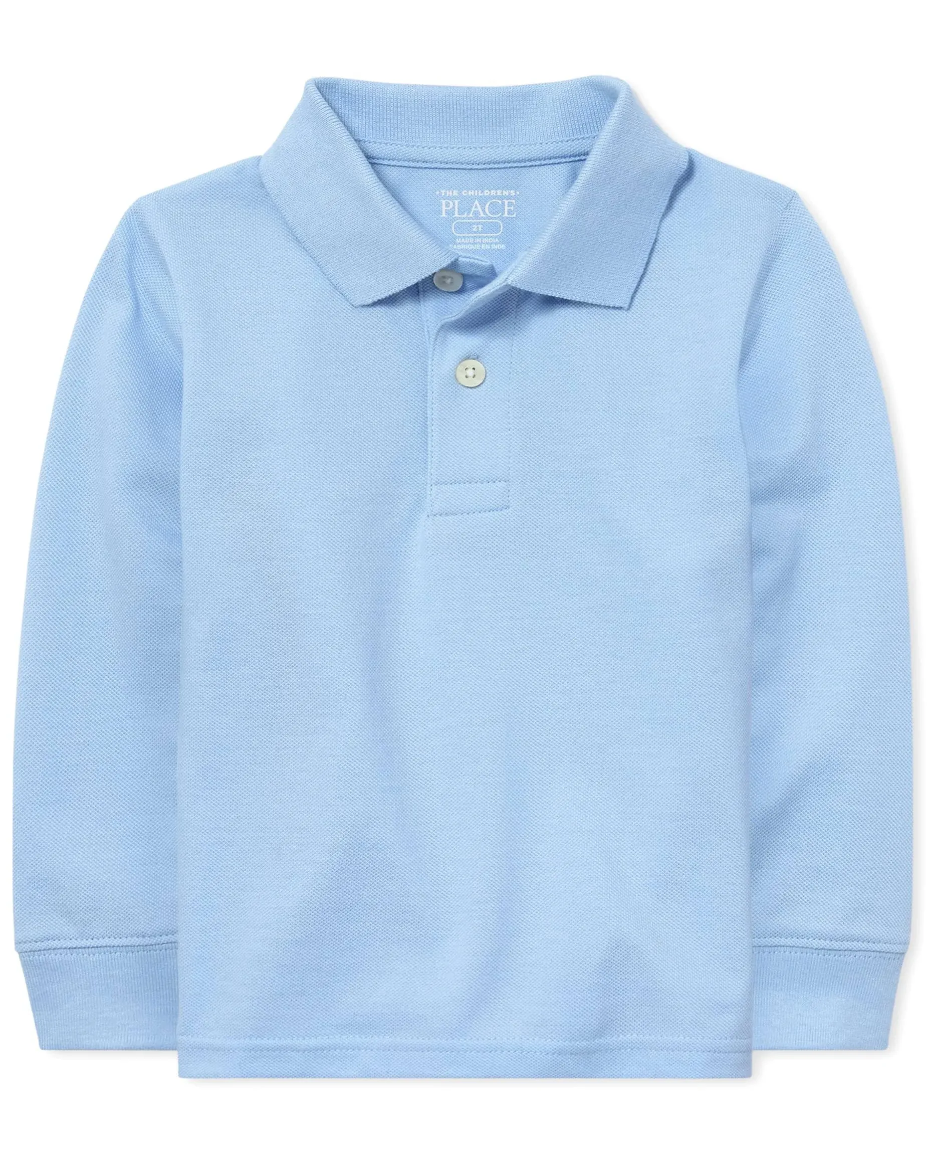 The Children's Place Boys Long Sleeve Uniform Polo Shirt, Brook, 4T US