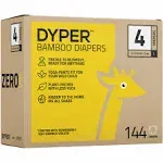 DYPER Baby Diapers Size 4 | Honest Ingredients | Cloth Alternative | Day & Overnight | Made with Plant-Based* Materials | Hypoallergenic for Sensitive Skin, Unscented