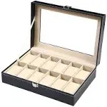 Tonando Watch Box Display Case Jewelry Organizer