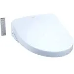 Toto SW3056#01 Washlet S550e Contemporary Elongated Bidet Toilet Seat with EWATER+ - Cotton White