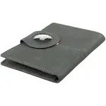 Garzini Leather AirTag Passport Holder with RFID and ID Window