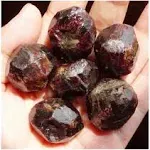 Wixine 100g DIY Natural Red Garnet Stones Original Crystal Original Specimens Gift