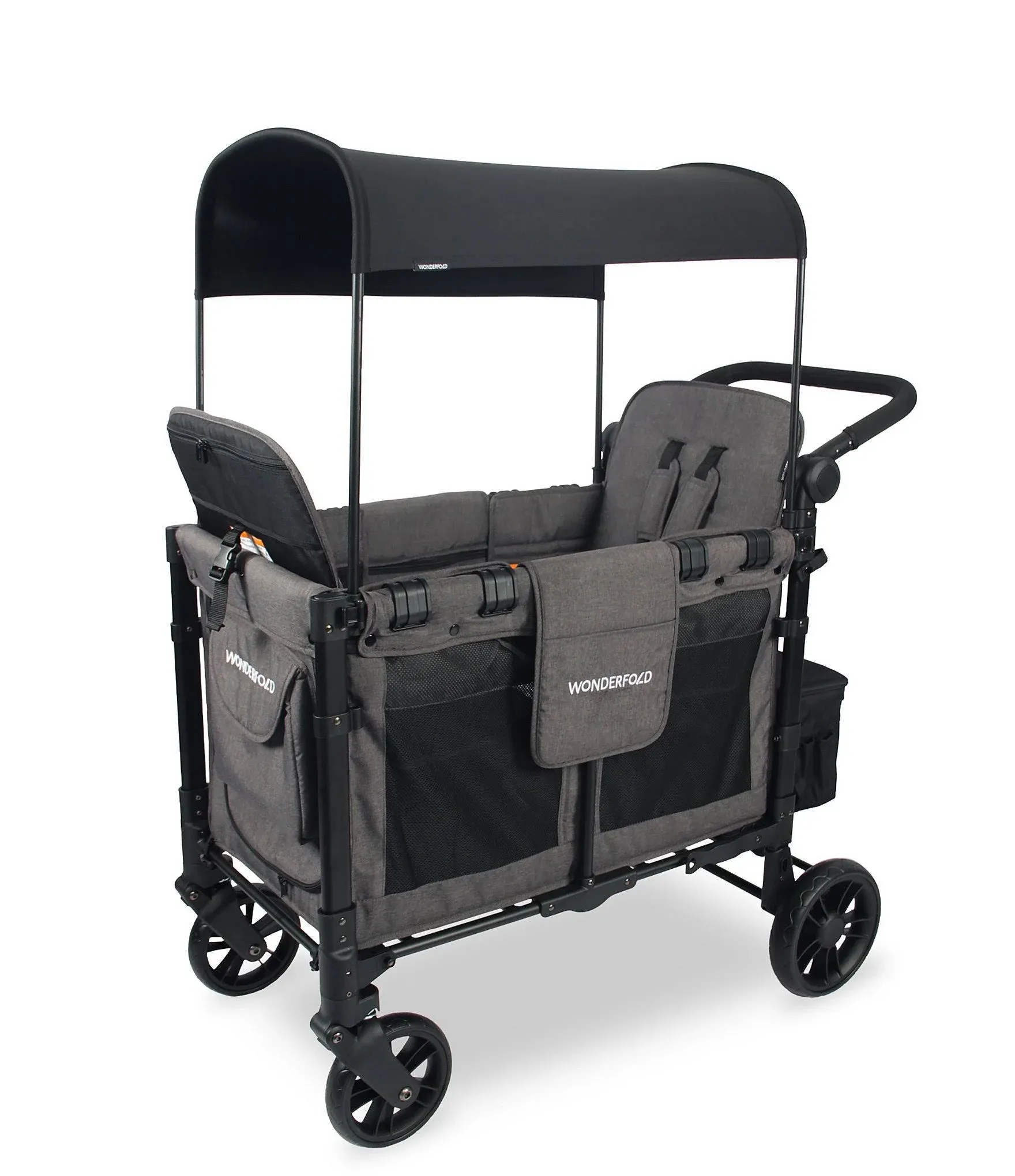 Open Nox -WONDERFOLD W2 Elite Double Stroller Wagon Featuring 2 High Face-t