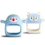 Smily Mia Penguin and Reindeer 2Pack Baby Teething Toys Gift Set for 0-18Months Babies