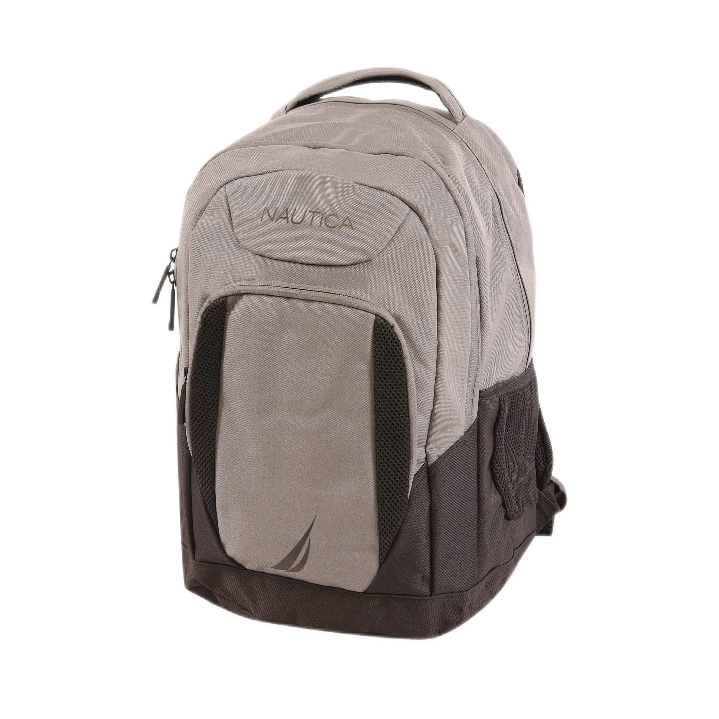 NAUTICA Backpack, Grey Black, 18"