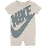 Nike Infant Boys Heather Gray Graphic Logo SS Romper Size 18m NWT
