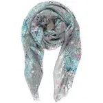 Scarf for Women Lightweight Floral Flower Scarves for Summer Fall Spring Shaw...