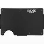 The Ridge Ridge Titanium Cash Strap Wallet - Matte Black