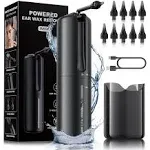 WEUANY Ear Wax Removal - Electric Ear Cleaner - Ear Cleaning Kit - Ear Irrigation Kit Safe Ear Irrigation Flushing System with 4 Pressure Settings -