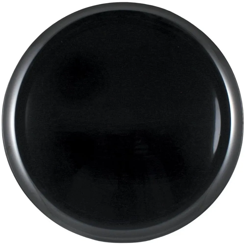 Maryland Plastics Black Plastic Serving Platter, Round 18-inch