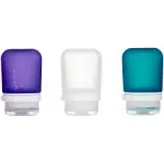 Humangear GoToob+ 3-Pack | Small - Clear/Purple/Teal