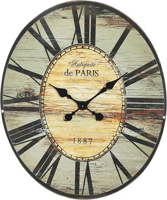 Storied Home Wood Wall Clock