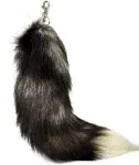 Fluffy Real Fox Fur Tail Keychain