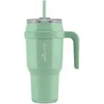 Reduce Vacuum Insulated Stainless Steel Cold1 40 fl oz. Tumbler Mug with 3 Way Lid, Straw, & Handle - Glacier Opaque Gloss