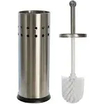 Blue Donuts Vented Stainless Steel Toilet Brush Holder