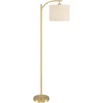 Modern Downbridge Floor Lamp 61 1/2&#034; Tall Warm Gold Metal Living Room Reading