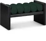 Meridian Waverly Boucle Fabric Bench