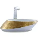 Fine Fixtures LUXURY VESSEL OVAL 20 X 15 BRUSHED SILVER