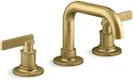 Castia by Studio McGee Widespread Bathroom Sink Faucet, 1.2 GPM Vibrant Brushed Moderne Brass