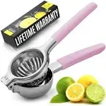 Zulay Kitchen Stainless Steel Lemon Squeezer - Pink