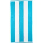 Lands' End Rugby Stripe Reversible Beach Towel