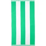 Lands' End Rugby Stripe Reversible Beach Towel