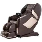 Osaki OS-Pro Maestro 4D Zero Gravity Massage Chair with Heated Rollers, L-Track Design, Touch Screen Remote (Brown)