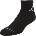 Jordan Jumpman High-Intensity Quarter Sock (3 Pair) - Black