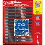 Sharpie Creative Markers Fine Brush Tip Assorted Colors 12/Pack