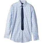 Tommy Hilfiger 2-Pc. Shirt & Tie Set, Big Boys - Blue