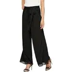 Alex Evenings Wide Leg Mesh Pants