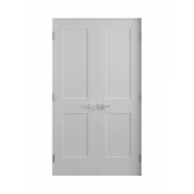 RESO Interior Door Double Door Solid Core Double Panel Style