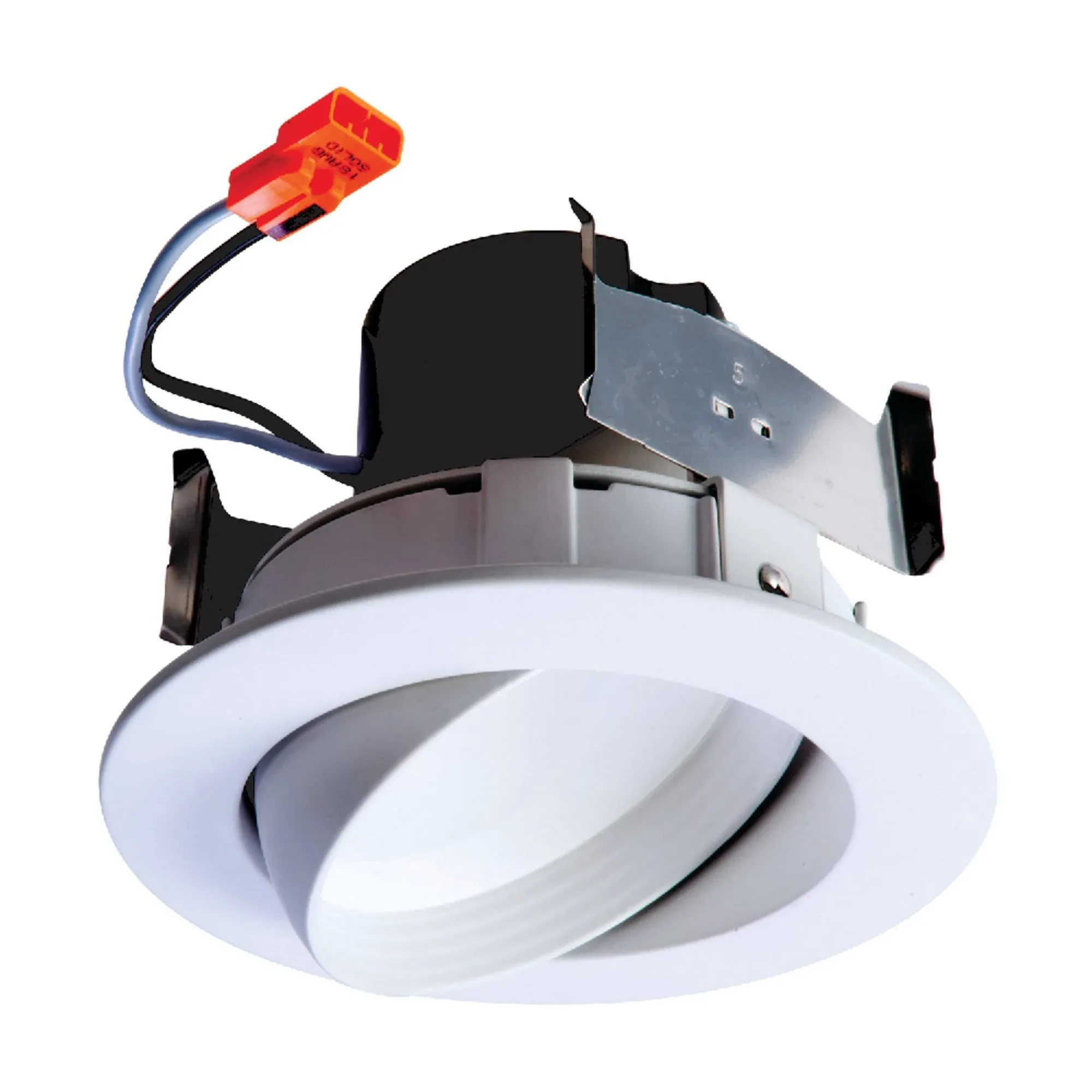 Halo RA406930NFLWH Retrofit Adjustable LED Module, 4", 90CRI, 120V, 3000 K, Narrow Flood, White