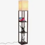 Brightech Maxwell USB Charging 63 LED Shelf Floor Lamp