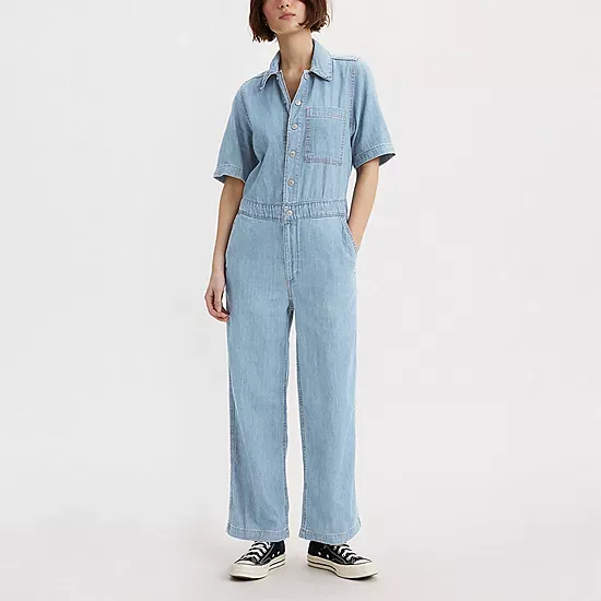 Levi's Women's Short Sleeve Heritage Jumpsuit