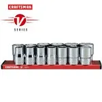 Craftsman V-Series 1/2 in. Drive Metric 6 Point Socket Set 13 PC