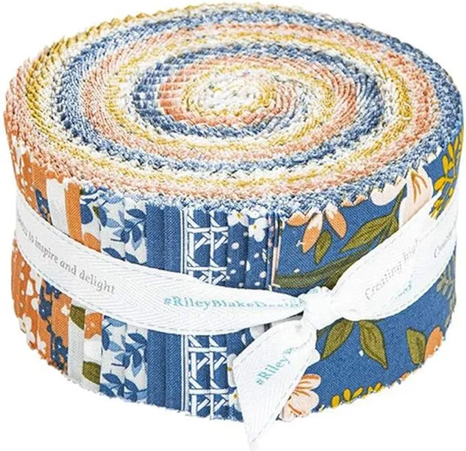 Simple Simon & Company with a Flourish 40 2.5-inch Strips Jelly Roll Riley Blake RP-12730-40